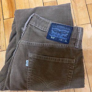 Levi's 514 Tan Corduroys, 31x32